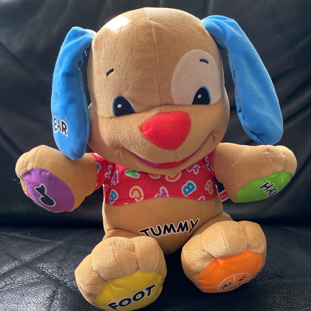 Fisher Price Laugh & Learn Talking, Singing Plush Puppy Dog